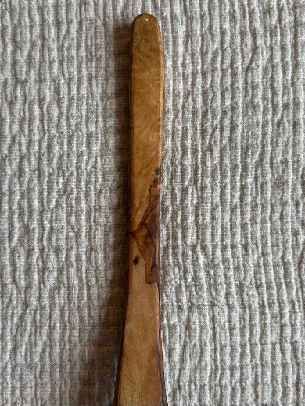 Sur La Table Italian Olivewood Curved Turner Cooking Utensil